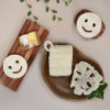Visage souriant en luffa entier