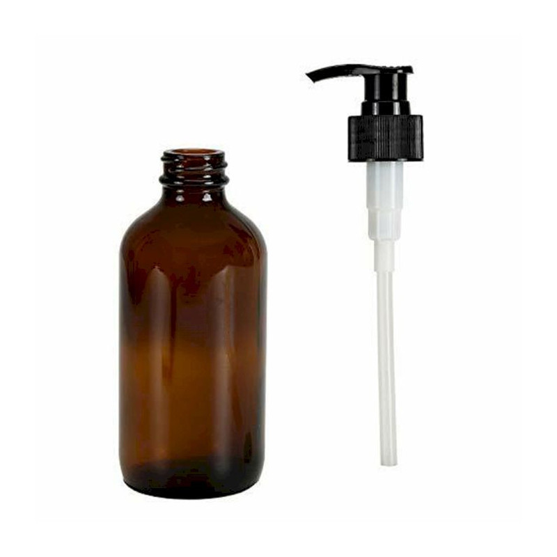 Bouteille ambrée de 250 ml avec pompe