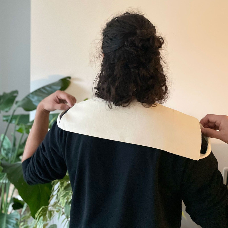Oreiller en sac de blé naturel de 227 g - Non imprimé