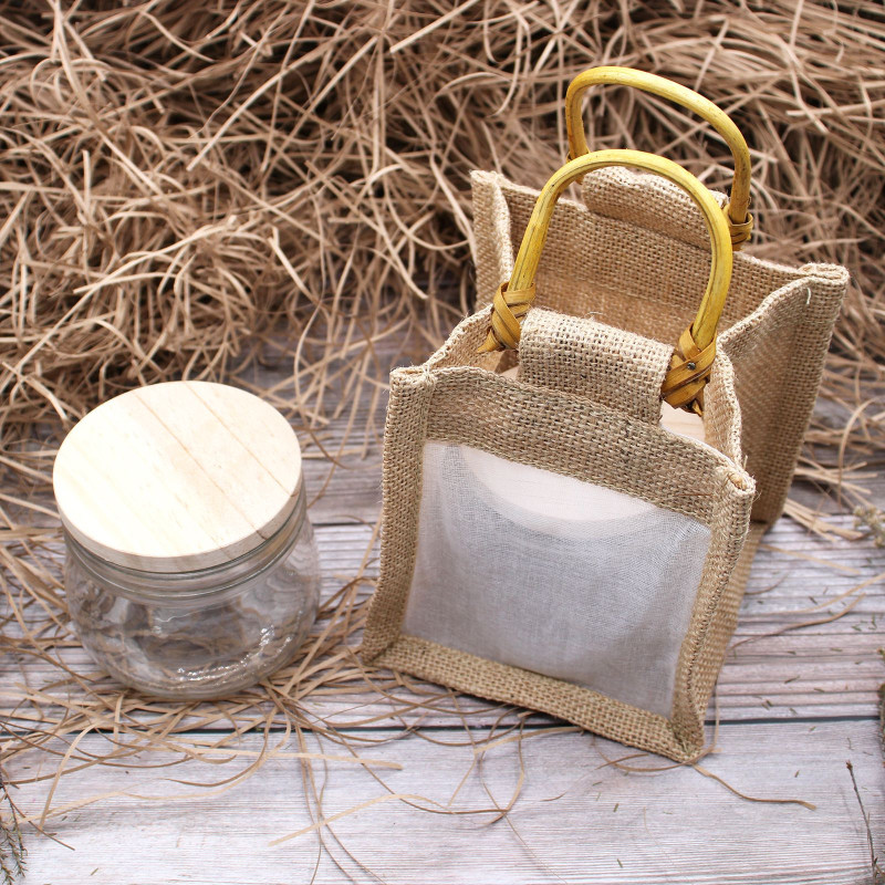 Sac cadeau 100 % naturel - Un pot