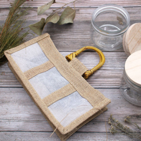 Sac cadeau 100 % naturel - Trois pots