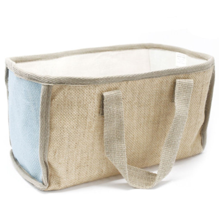 Grand panier à provisions - 33 x 18 x 20 cm - Bleu sarcelle