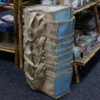 Grand panier à provisions - 33 x 18 x 20 cm - Bleu sarcelle
