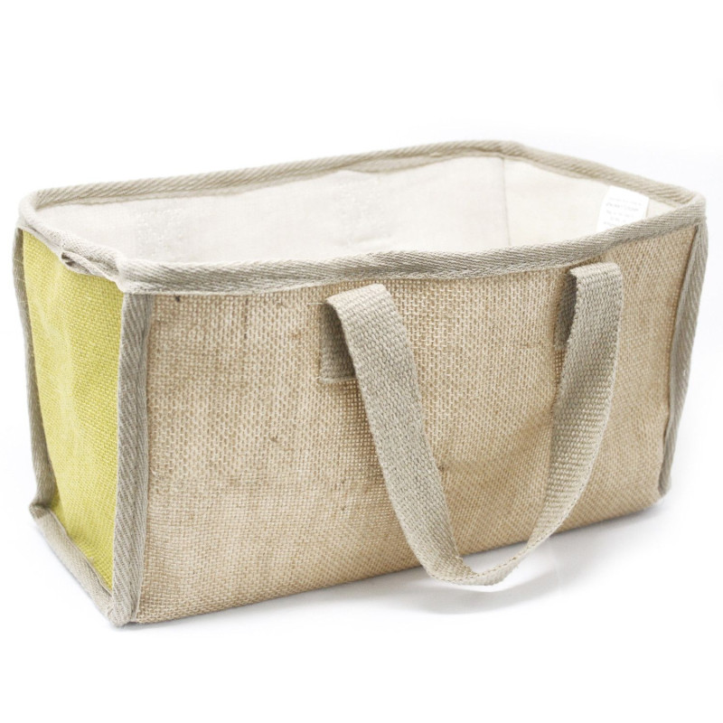 Grand panier à provisions - 33 x 18 x 20 cm - Olive