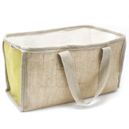 Grand panier à provisions - 33 x 18 x 20 cm - Olive