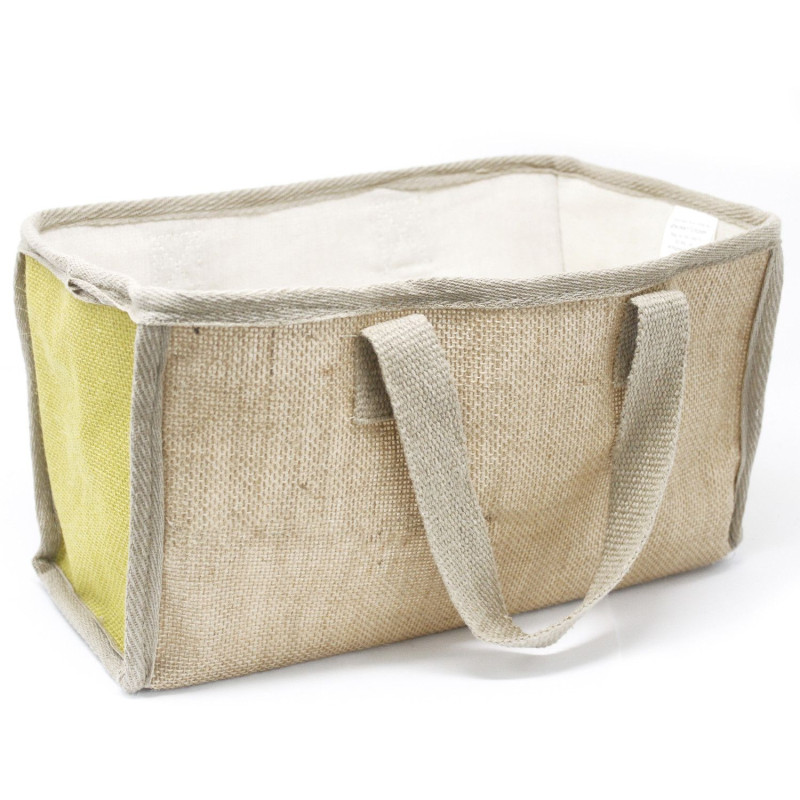 Grand panier à provisions - 33 x 18 x 20 cm - Olive