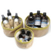 Lot de 3 paniers en jute naturel - Curcuma