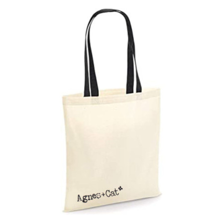 Sac en coton Agnès et Chat 6oz - 35x30 cm - Agnès+Chat