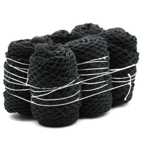 Sac en maille de coton pur - Noir