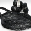 Sac en maille de coton pur - Noir