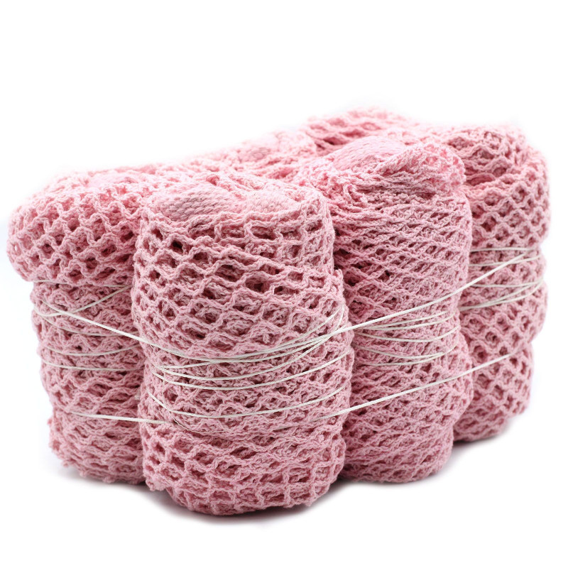 Sac en filet de coton pur - Rose
