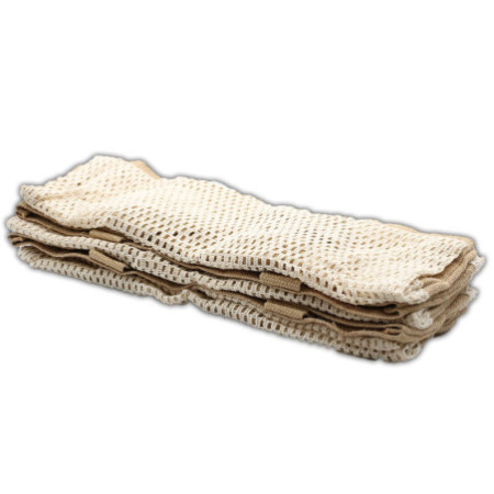 Sac en pur jute doux et coton - Naturel