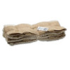 Sac en pur jute doux et coton - Naturel