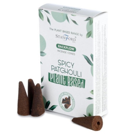Cônes d'encens à reflux à base de plantes - Patchouli épicé