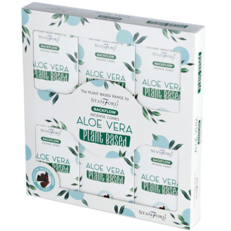 Cônes d'encens à reflux à base de plantes - Aloe Vera