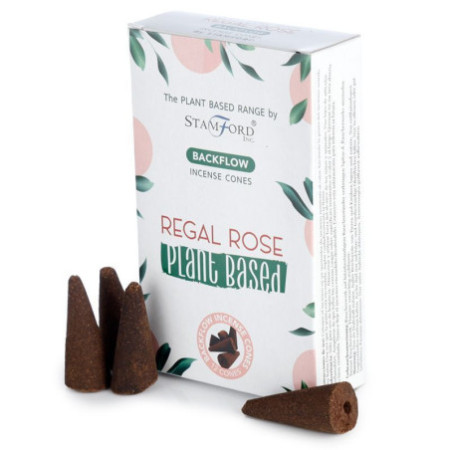 Cônes d'encens à reflux à base de plantes - Regal Rose