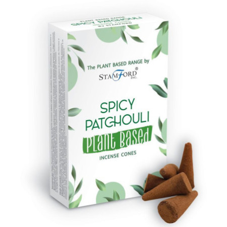 Cônes d'encens à base de plantes - Patchouli épicé