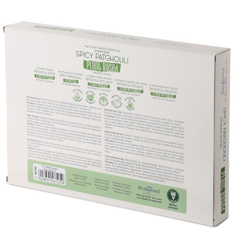 Bâtonnets d'encens à base de plantes - Patchouli épicé