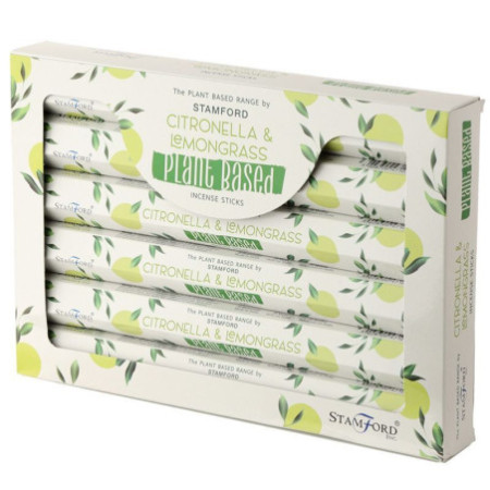 Bâtonnets d'encens à base de plantes - Citronnelle et citronnelle