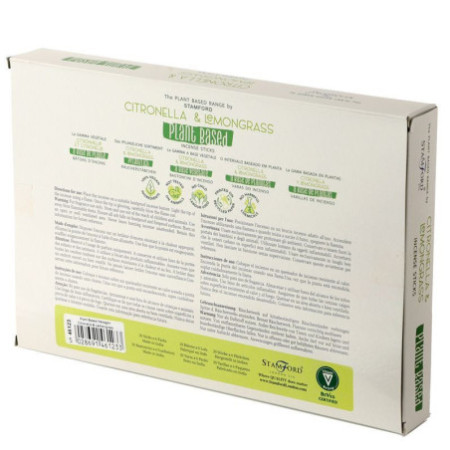 Bâtonnets d'encens à base de plantes - Citronnelle et citronnelle