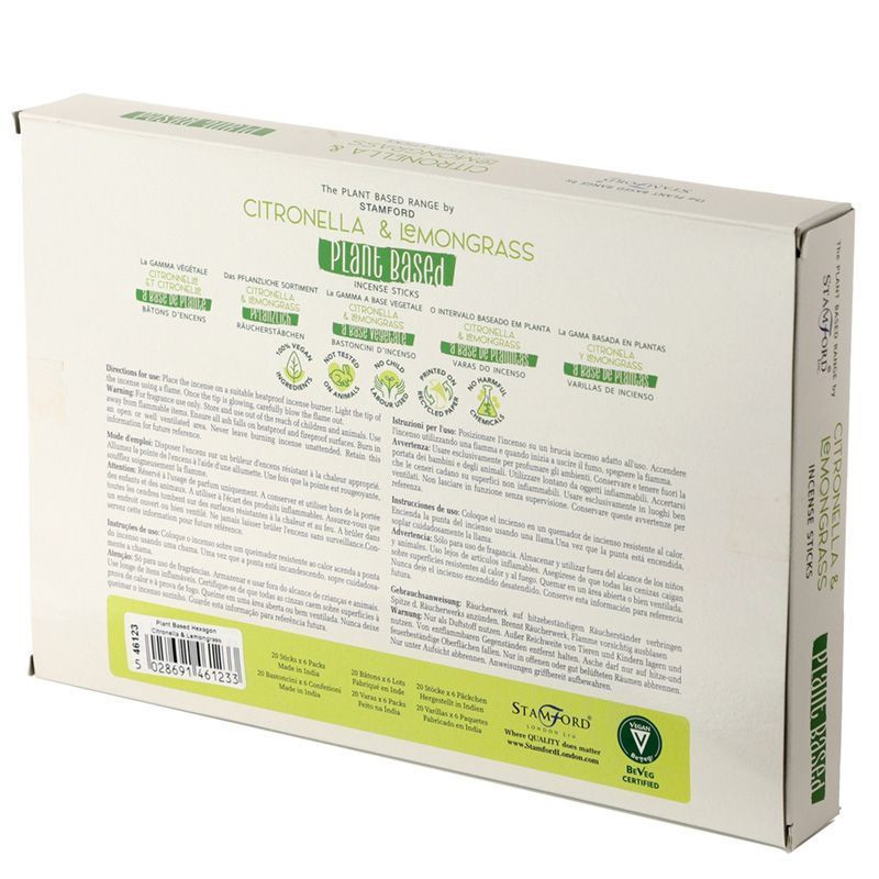 Bâtonnets d'encens à base de plantes - Citronnelle et citronnelle