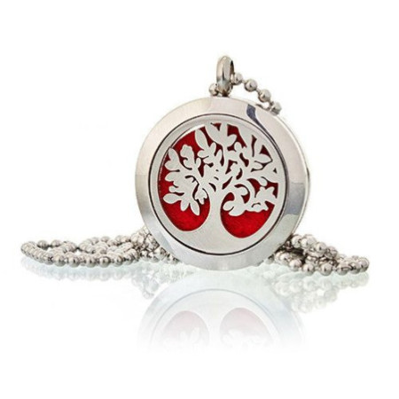 Collier Bijoux d'Aromathérapie - Arbre de Vie 25 mm