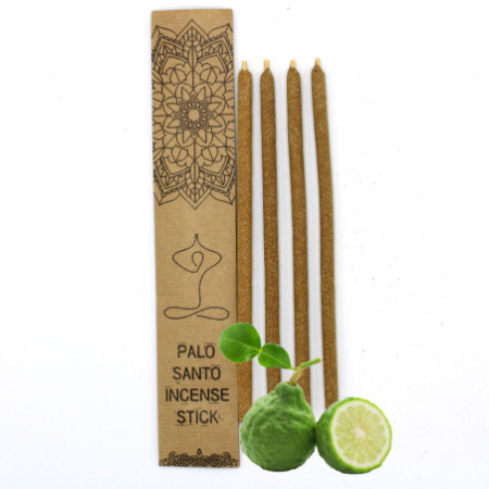 Grands bâtonnets d'encens Palo Santo - Bergamote
