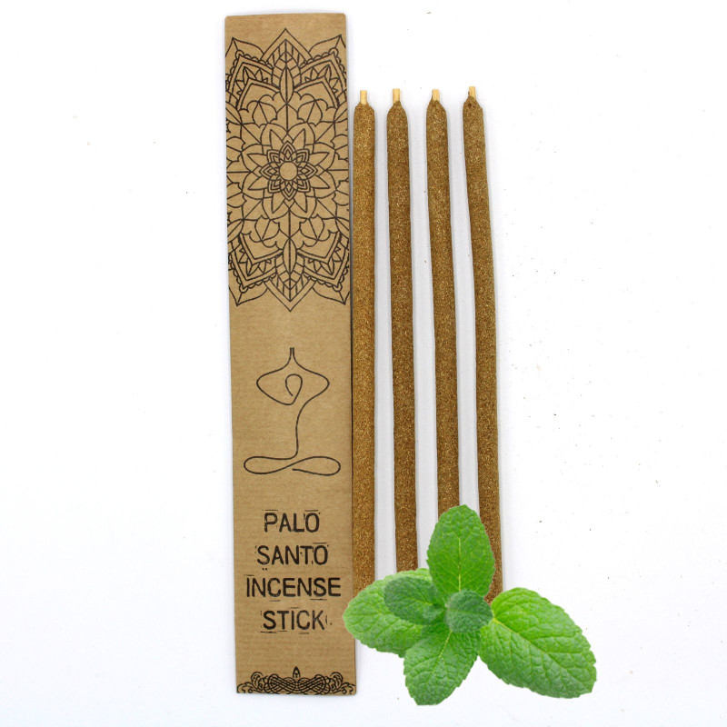 Grands bâtons d'encens Palo Santo - Menthe