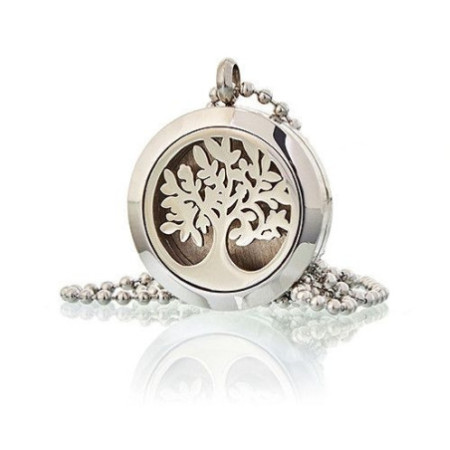 Collier Bijoux d'Aromathérapie - Arbre de Vie 25 mm