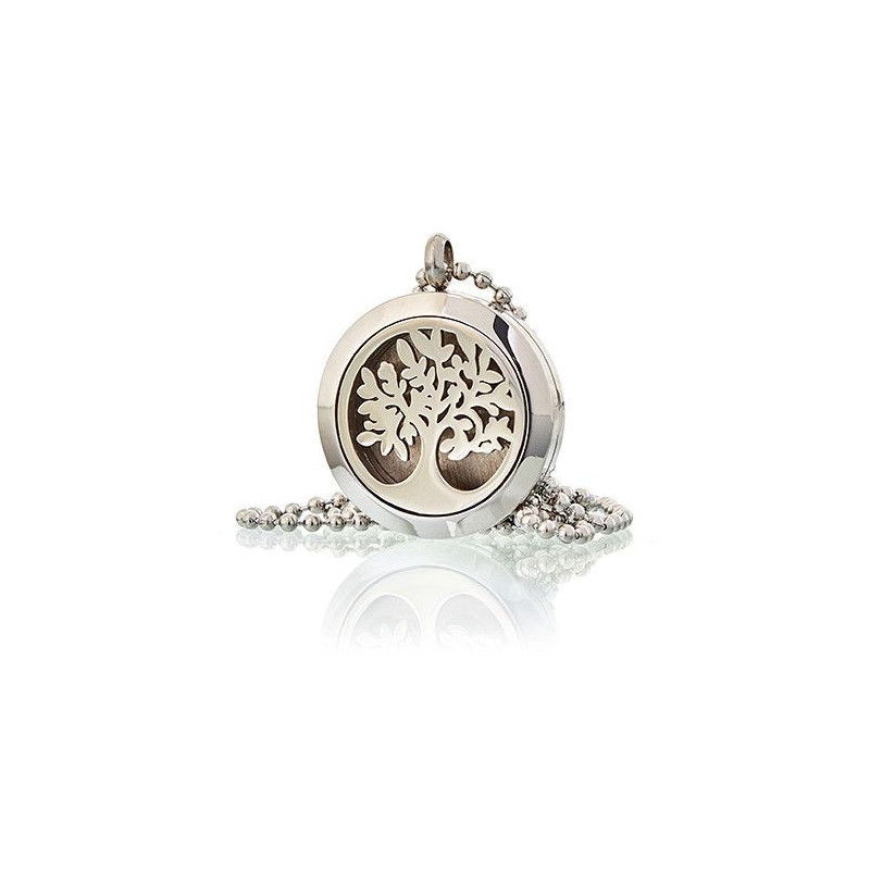 Collier Bijoux d'Aromathérapie - Arbre de Vie 25 mm