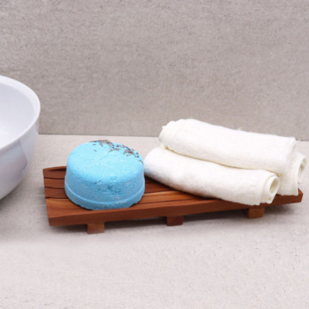 Grand plateau à pain de savon en acajou