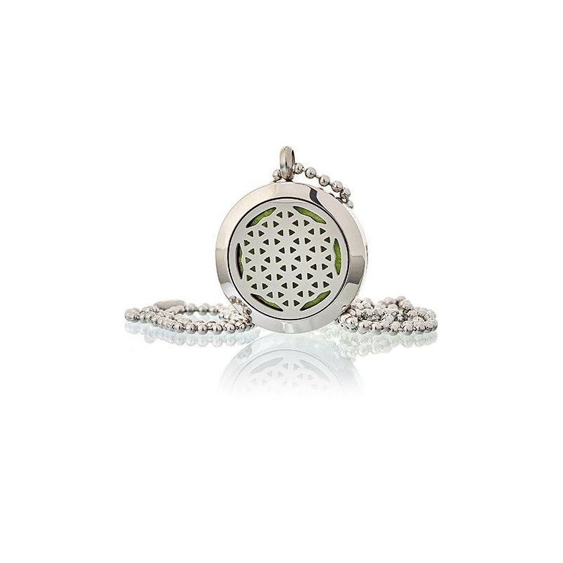 Collier Bijoux d'Aromathérapie - Fleur de Vie 25 mm