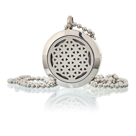 Collier Bijoux d'Aromathérapie - Fleur de Vie 25 mm