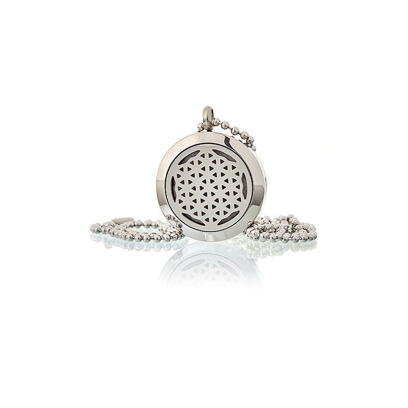Collier Bijoux d'Aromathérapie - Fleur de Vie 25 mm
