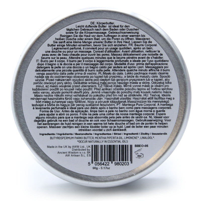 Beurre corporel au karité aromathérapie 90 g - Bois de santal