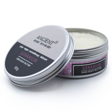 Beurre corporel au karité aromathérapie 90 g - Géranium