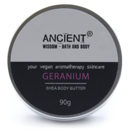 Beurre corporel au karité aromathérapie 90 g - Géranium