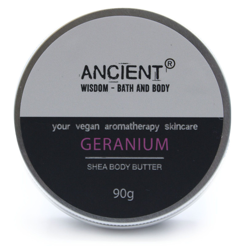 Beurre corporel au karité aromathérapie 90 g - Géranium