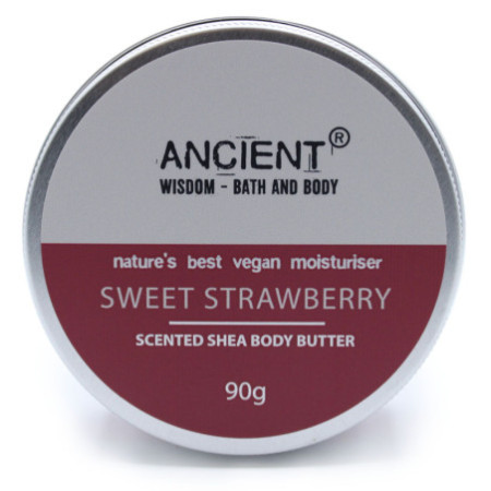 Beurre corporel parfumé au karité 90 g - Fraise sucrée