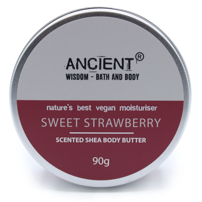 Beurre corporel parfumé au karité 90 g - Fraise sucrée