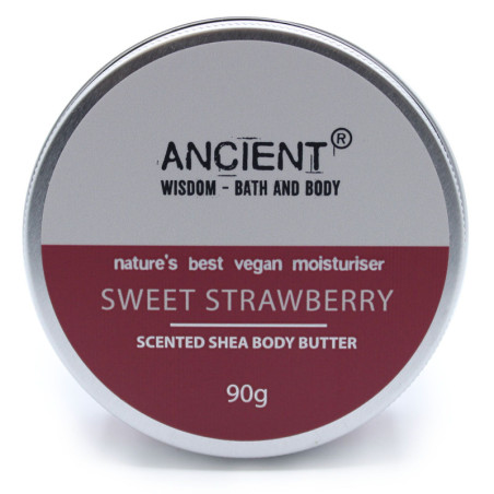 Beurre corporel parfumé au karité 90 g - Fraise sucrée