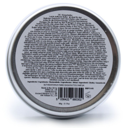 Beurre corporel parfumé au karité 90 g - Fraise sucrée