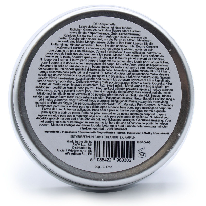 Beurre corporel parfumé au karité 90 g - Fraise sucrée