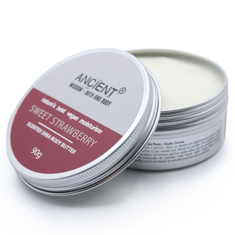 Beurre corporel parfumé au karité 90 g - Fraise sucrée