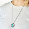 Collier bijoux d'aromathérapie - Notes de musique 25 mm