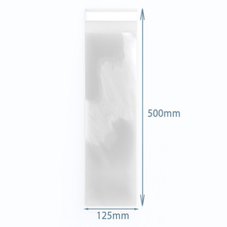 Sacs Poly-Prop 125 x 500 mm refermables (500)