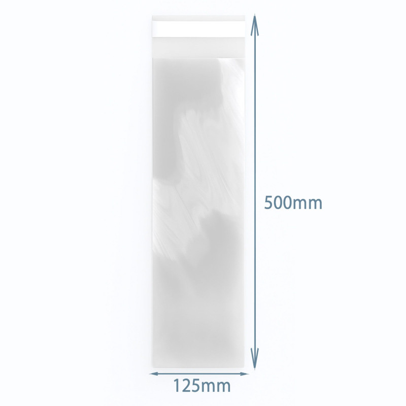 Sacs Poly-Prop 125 x 500 mm refermables (500)