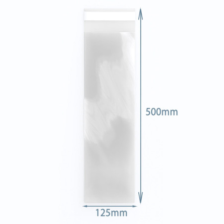 Sacs Poly-Prop 125 x 500 mm refermables (500)