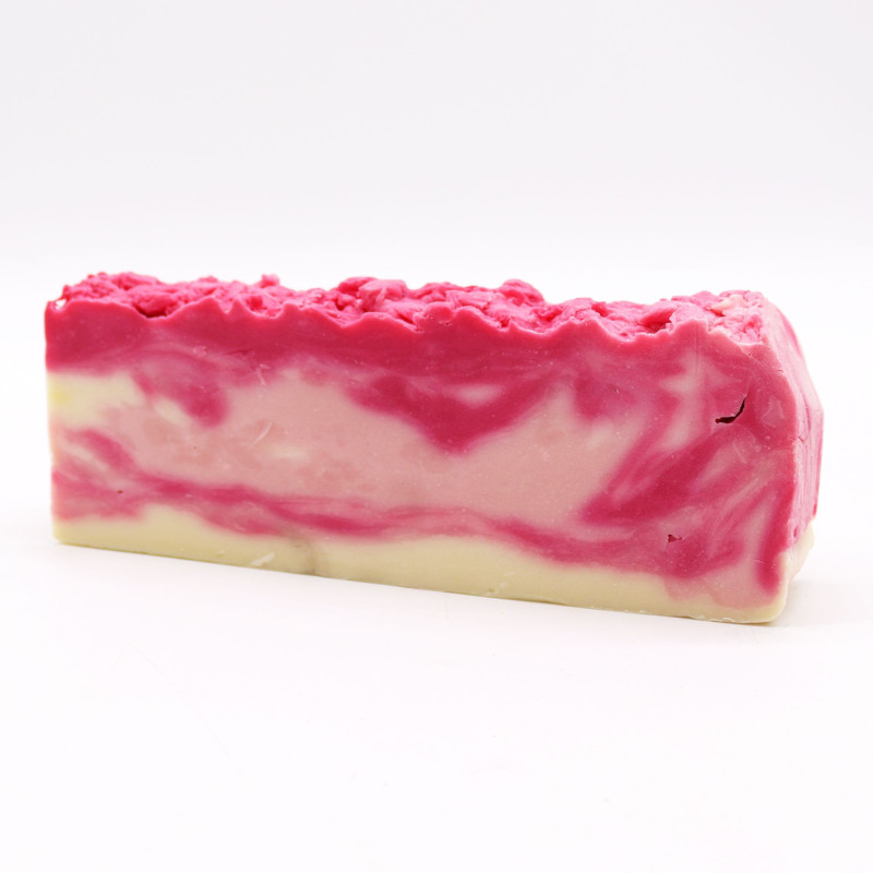 Tranche de savon à l'huile d'olive et à la rose musquée