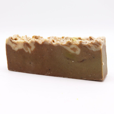 Tranche de savon au chocolat et à l'huile d'olive